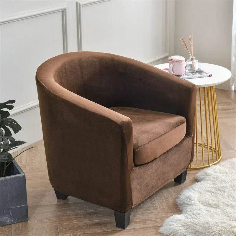 Housses fauteuil IKEA TULLSTA pur velours marron