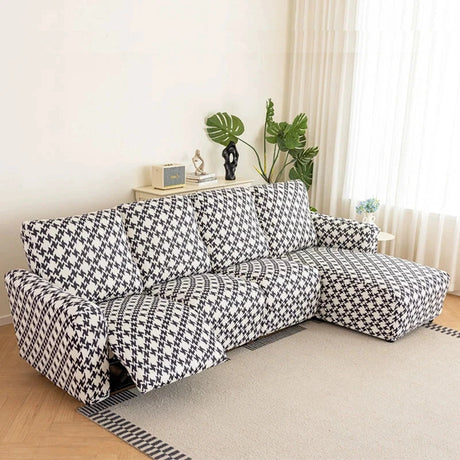 Housses canapé relax d'angle avec méridienne chaise longue