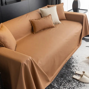 Large size sofa throw in waterproof imitation leather, water-repellent, non-slip lining