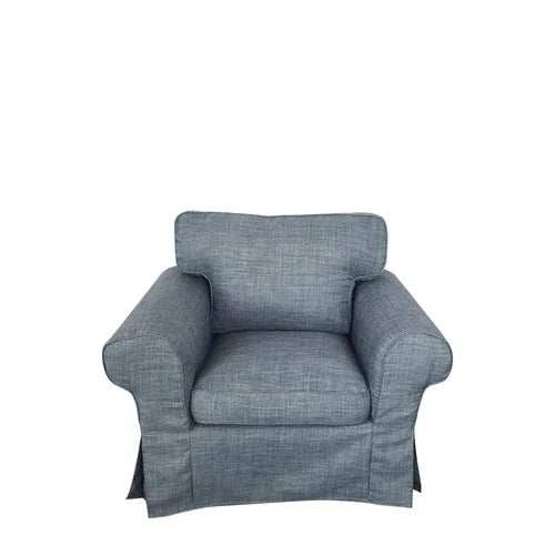 housses pour fauteuil IKEA EKTORP bleue 