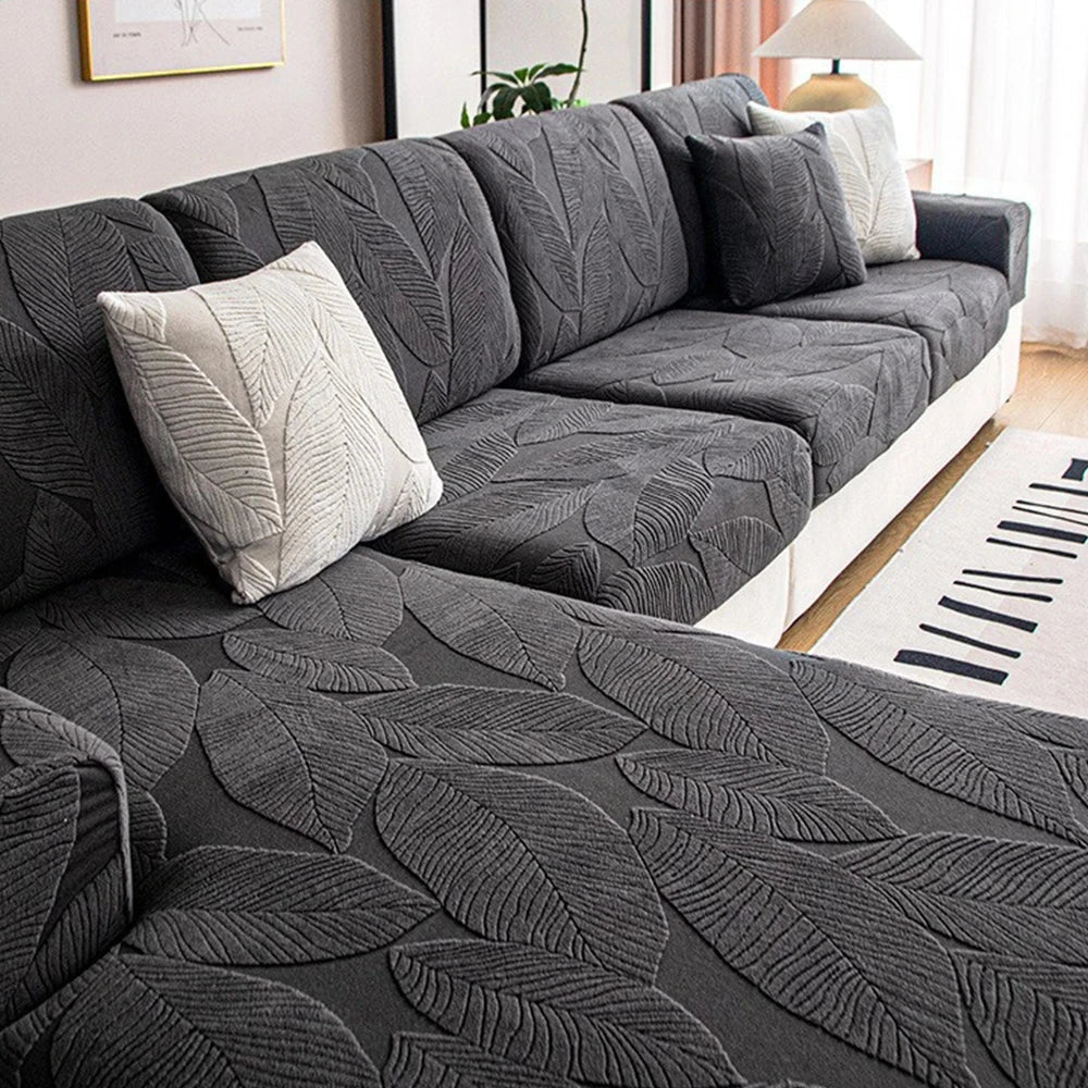 Housse de coussin pour canapé velours hibiscus déperlant nouveaux modèle 2025