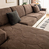 Housse de coussin pour canapé velours hibiscus déperlant nouveaux modèle 2025