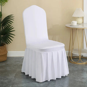 Lycra skirted chair cover for wedding, banquet, event - 16 colors