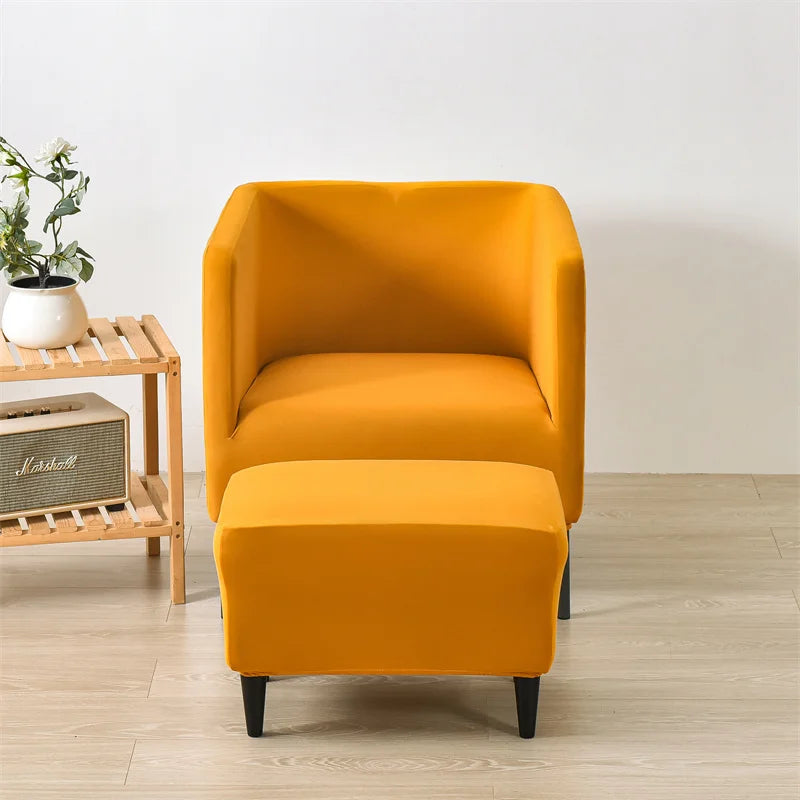 Housse pour fauteuil IKEA EKERÖ orange face