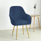 Housse fauteuil maison du monde arnold velours bleue marine