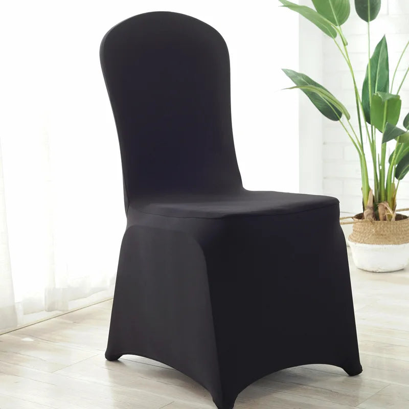 Housse de chaise mariage extensible lycra noir