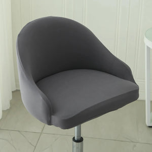 Swivel bar chair cover small curved back and lycra armrest - 24 designs