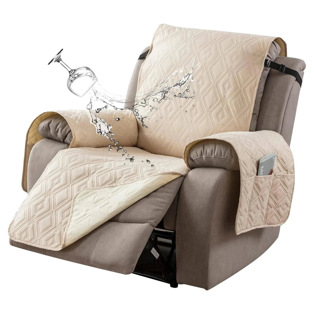 housse fauteuil animaux domestiques beige