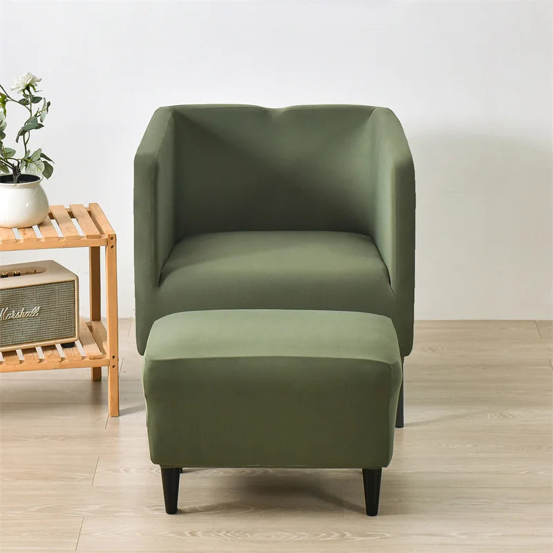 Housse pour fauteuil IKEA EKERÖ vert matcha face