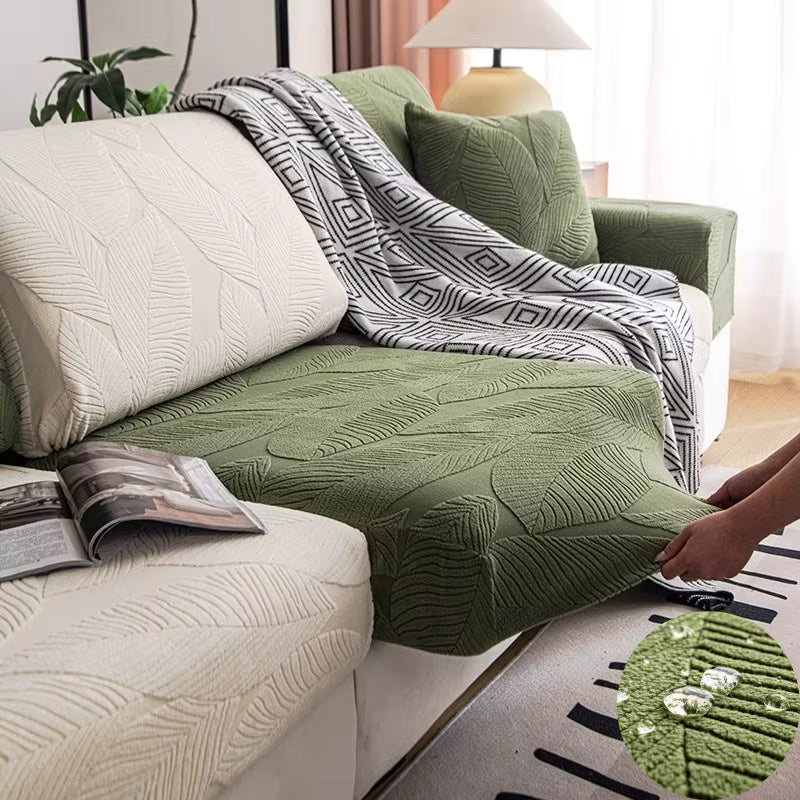 Housse de coussin pour canapé velours hibiscus déperlant nouveaux modèle 2025