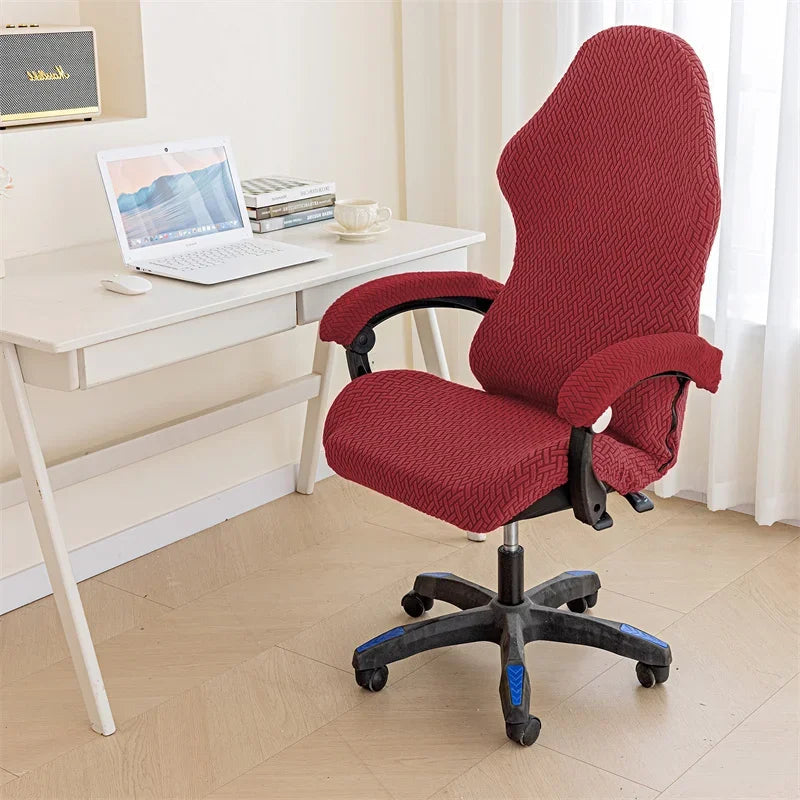 Housses de chaise de bureau bordeaux