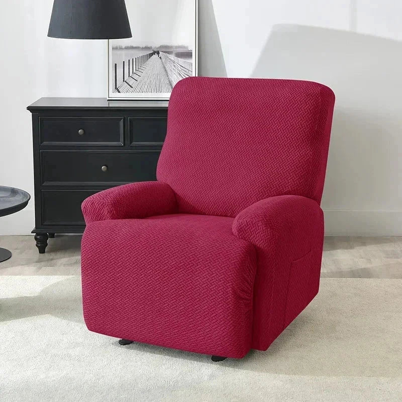 Housse fauteuil relax rose fushia damassé Casaharmony