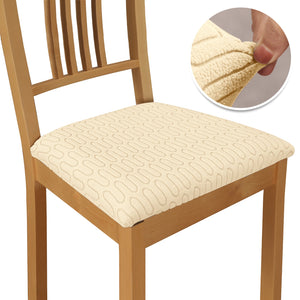 Jacquard stretch chair seat covers