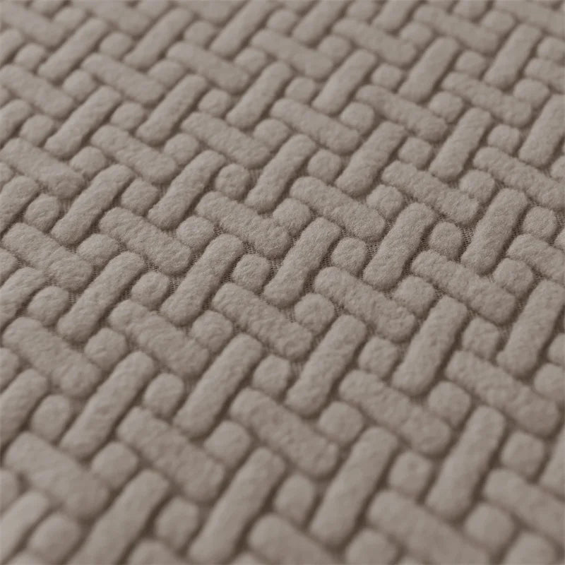 velours damassé taupe