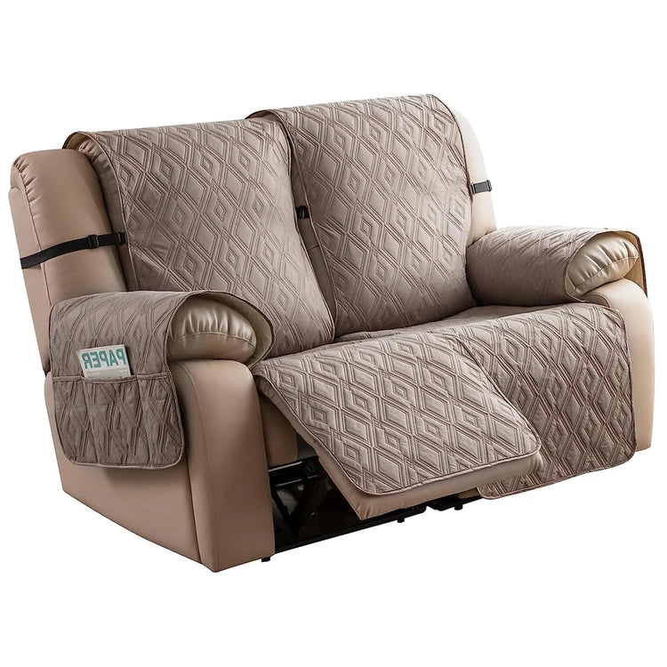 protection imperméable canapé relax 2 places taupe