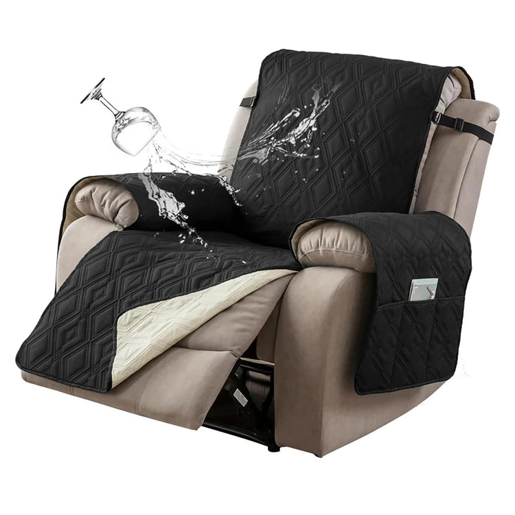 housse fauteuil animaux domestiques noir