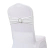 ruban à paillette élastique pour chaise de mariage blanc