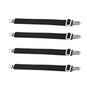 fixateurs universels pour housses de canapé - 4 sangles simples noir