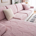 Water-repellent velvet hibiscus sofa cushion cover, new 2025 models