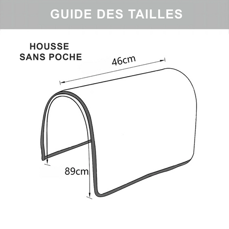 guides des tailles accoudoir