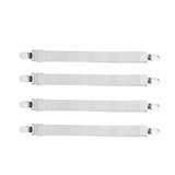 fixateurs universels pour housses de canapé - 4 sangles blanches