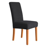 Housse de chaise extensibles damassée noir