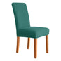 Housse de chaise extensibles damassée turquoise