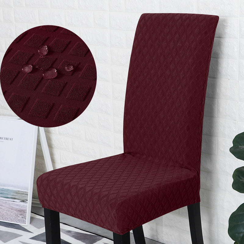 Housse de chaise imperméable extensible bordeaux