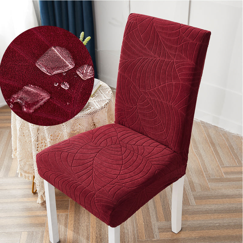 Housse de chaise imperméable hibiscus bordeaux