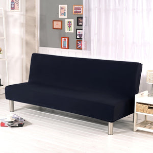 Stretchable sofa cover in lycra solid colors