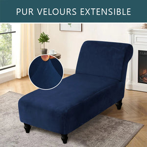 Cover for single chaise longue pure velvet Casaharmony