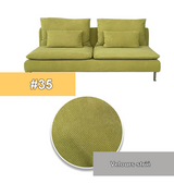 Housse canapé IKEA SODERHAMN luxe velours strié vert matcha