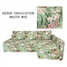 Housse canapé d'angle convertible IKEA FRIHETEN 100%coton motif 05