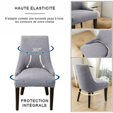 Qualité premium housse chaise capitonnée