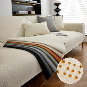 Waffle Texture Waterproof Non-Slip Sofa Covers