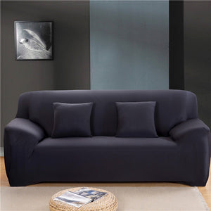 Solid color stretch sofa covers