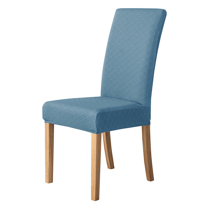 Housses de chaises extensibles lycra losange bleue