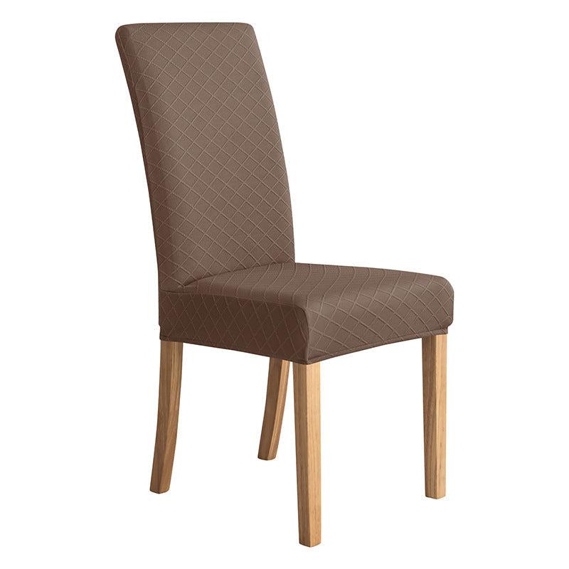 Housses de chaises extensibles lycra losange marron