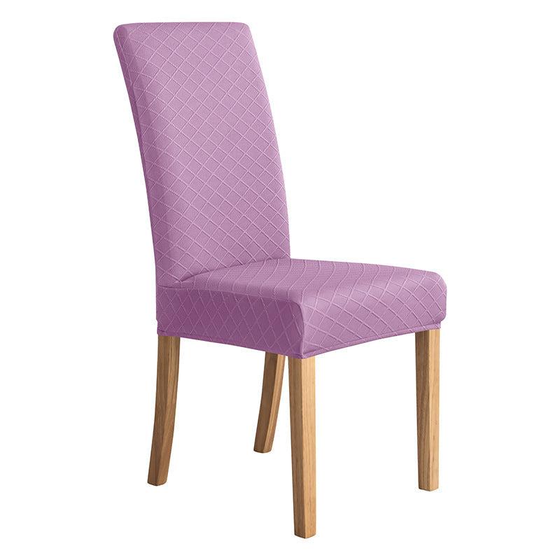 Housses de chaises extensibles lycra losange violet