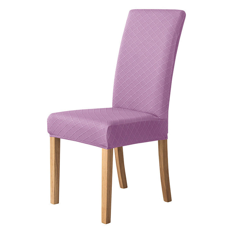 Housses de chaises extensibles lycra losange violet