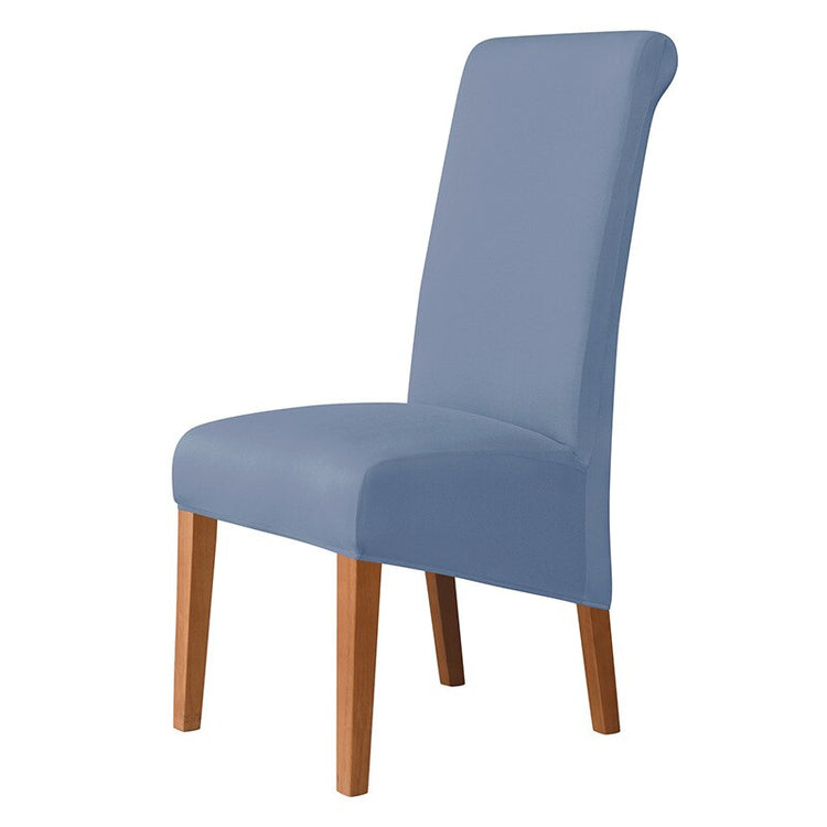 Housses de chaises hautes en lycra bleue