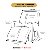 guide des tailles housse fauteuil relax