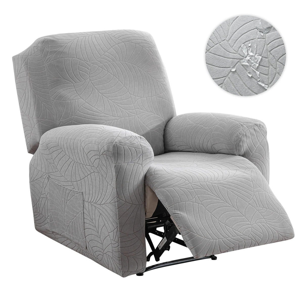 Housse de fauteuil relax imperméable gris clair Casaharmony