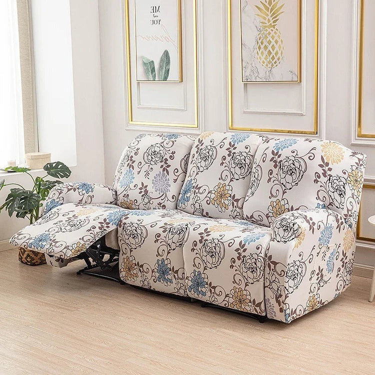 housse pour canapé relax inclinable 3 places imprimé 4