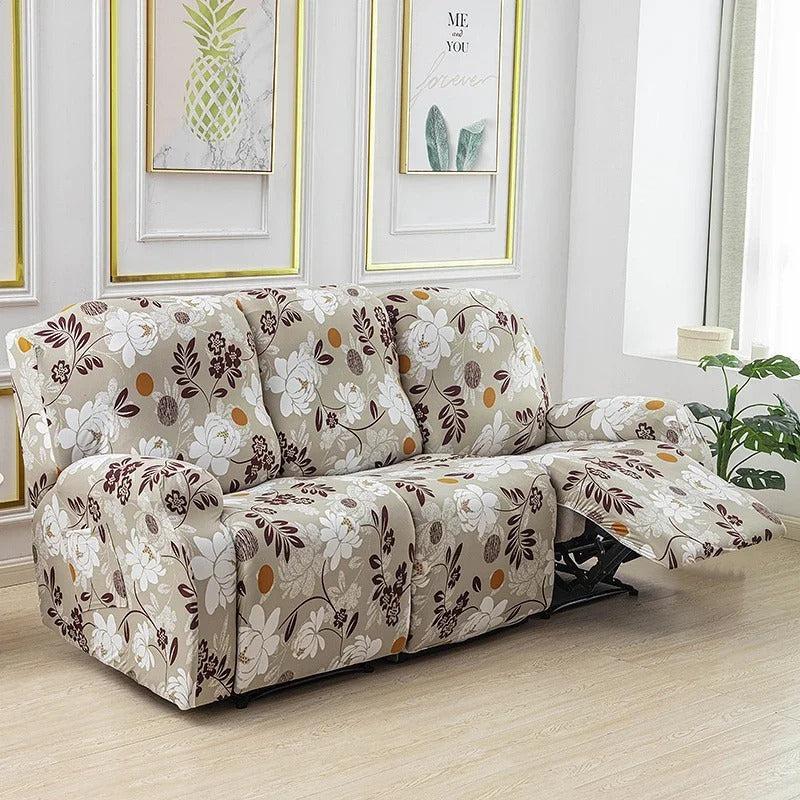 housse pour canapé relax inclinable 3 places imprimé 8