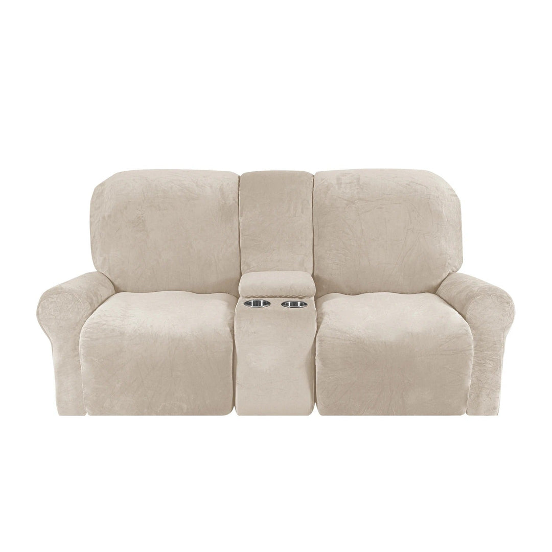 housses pour canapé relax 2 places beige 