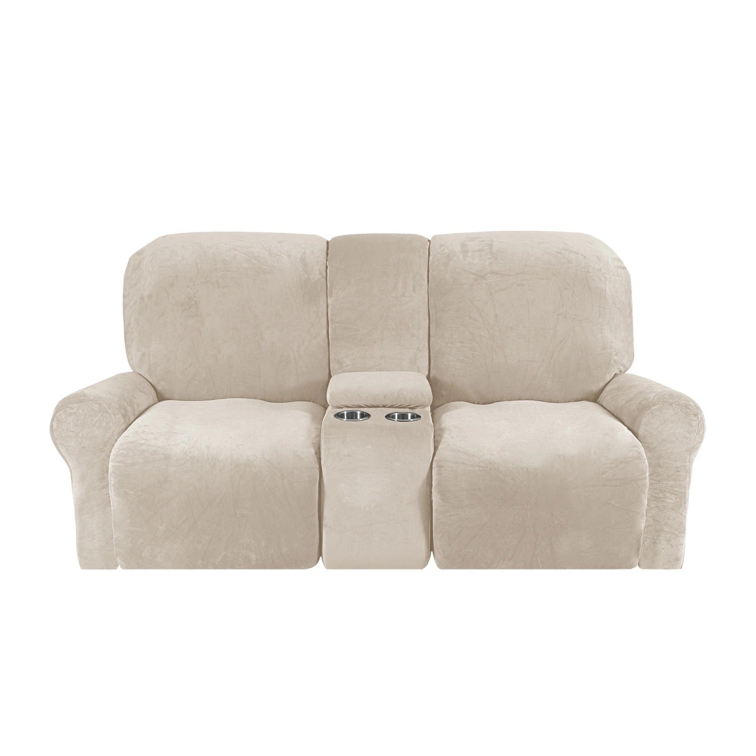 housses pour canapé relax 2 places beige 