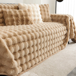 Large size luxury sofa throw "Cloud of softness"