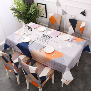 Waterproof tablecloth and chair cover and matching 14 designs