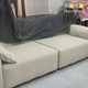 Large tufted fleece sofa throw blanket – wood-ring pattern (thick & soft)